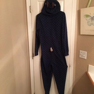 Reindeer footless onesie
